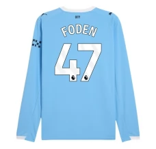Maglia Manchester City Foden 47 Divisa Prima 2025/26 Manica Lunga Maglia Manchester City Foden 47 Divisa Prima 2025/26 Manica Lunga
