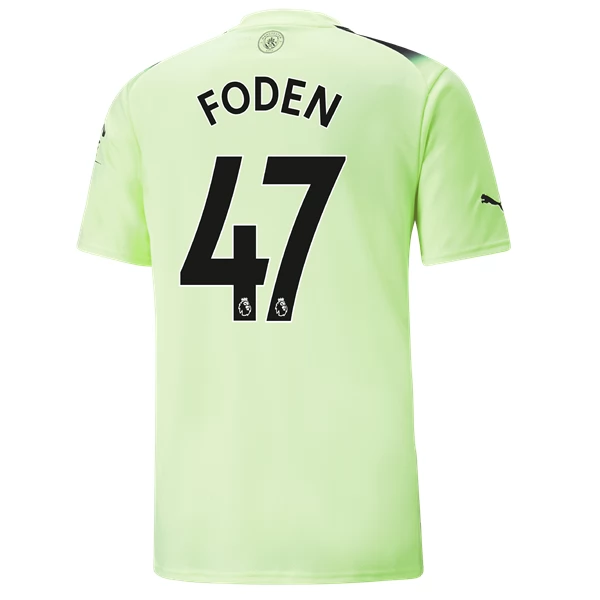 Maglia Manchester City Foden 47 Divisa Terza 2022/23 Maglia Manchester City Foden 47 Divisa Terza 2022/23