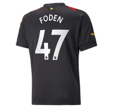 Maglia Manchester City Foden 47 Divisa Trasferta 2022/23 Maglia Manchester City Foden 47 Divisa Trasferta 2022/23