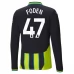 Maglia Manchester City Foden 47 Divisa Trasferta 2024/25 Manica Lunga