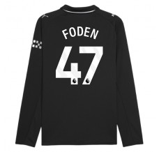 Maglia Manchester City Foden 47 Divisa Trasferta 2025/26 Manica Lunga