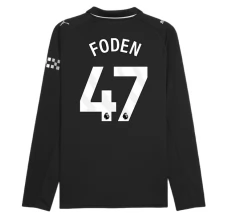 Maglia Manchester City Foden 47 Divisa Trasferta 2025/26 Manica Lunga Maglia Manchester City Foden 47 Divisa Trasferta 2025/26 Manica Lunga