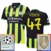 Maglia Manchester City Foden 47 Divisa Trasferta Champions League With Patch 2024/25 Maglia Manchester City Foden 47 Divisa Trasferta Champions League With Patch 2024/25