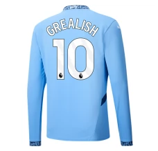 Maglia Manchester City Grealish 10 Divisa Prima 2024/25 Manica Lunga
