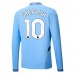 Maglia Manchester City Grealish 10 Divisa Prima 2024/25 Manica Lunga