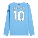 Maglia Manchester City Grealish 10 Divisa Prima 2025/26 Manica Lunga