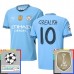 Maglia Manchester City Grealish 10 Divisa Prima Champions League With Patch 2024/25