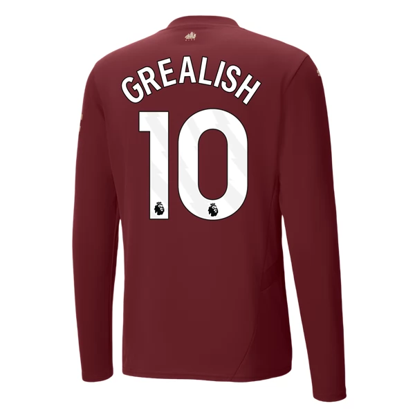 Maglia Manchester City Grealish 10 Divisa Terza 2024/25 Manica Lunga Maglia Manchester City Grealish 10 Divisa Terza 2024/25 Manica Lunga