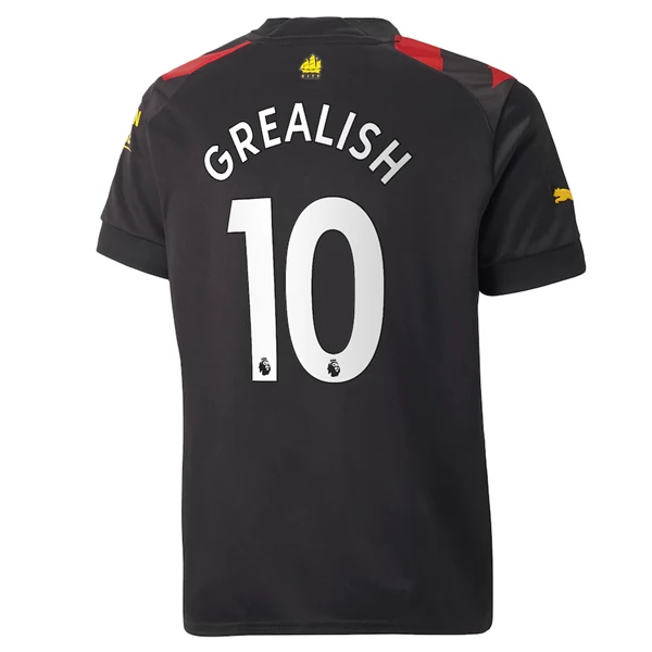 Maglia Manchester City Grealish 10 Divisa Trasferta 2022/23 Maglia Manchester City Grealish 10 Divisa Trasferta 2022/23