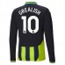 Maglia Manchester City Grealish 10 Divisa Trasferta 2024/25 Manica Lunga