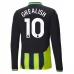 Maglia Manchester City Grealish 10 Divisa Trasferta 2024/25 Manica Lunga