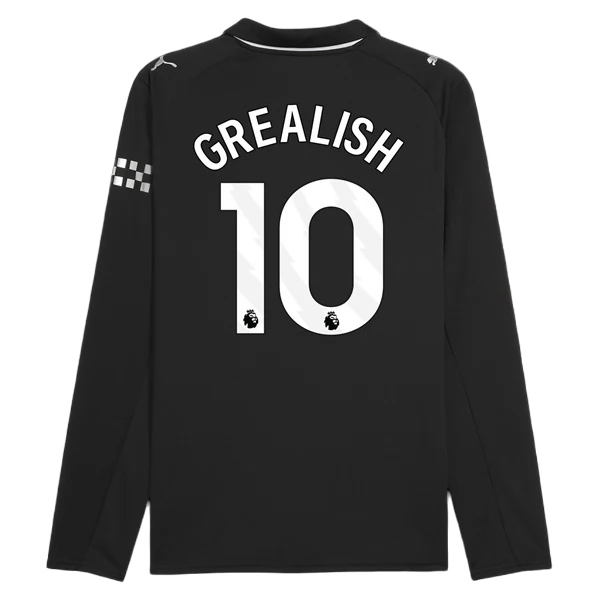 Maglia Manchester City Grealish 10 Divisa Trasferta 2025/26 Manica Lunga Maglia Manchester City Grealish 10 Divisa Trasferta 2025/26 Manica Lunga