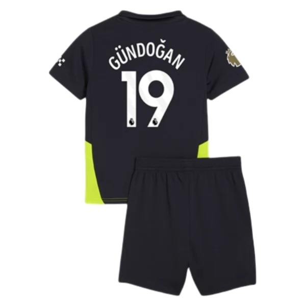 Maglia Manchester City Gündoğan 19 Bambino Divisa Trasferta 2024/25 Maglia Manchester City Gündoğan 19 Bambino Divisa Trasferta 2024/25