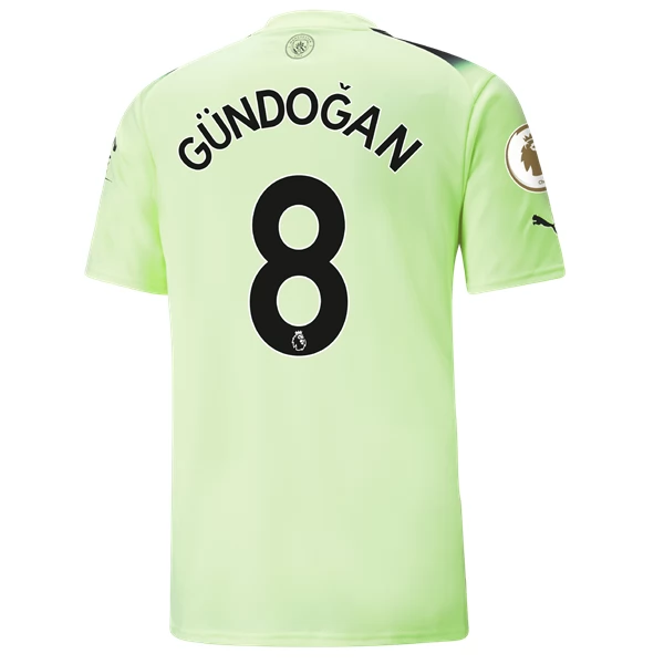 Maglia Manchester City Gündoğan 8 Divisa Terza 2022/23 Maglia Manchester City Gündoğan 8 Divisa Terza 2022/23