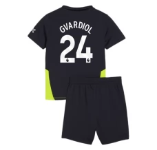 Maglia Manchester City Gvardiol 24 Bambino Divisa Trasferta 2024/25