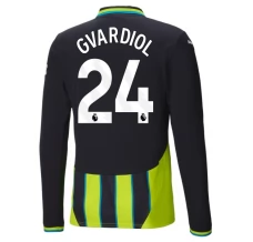 Maglia Manchester City Gvardiol 24 Divisa Trasferta 2024/25 Manica Lunga