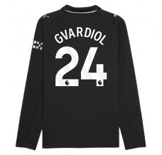 Maglia Manchester City Gvardiol 24 Divisa Trasferta 2025/26 Manica Lunga