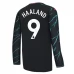 Maglia Manchester City Haaland 9 Divisa Terza 2023/24 Manica Lunga
