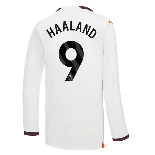 Maglia Manchester City Haaland 9 Divisa Trasferta 2023/24 Manica Lunga Maglia Manchester City Haaland 9 Divisa Trasferta 2023/24 Manica Lunga