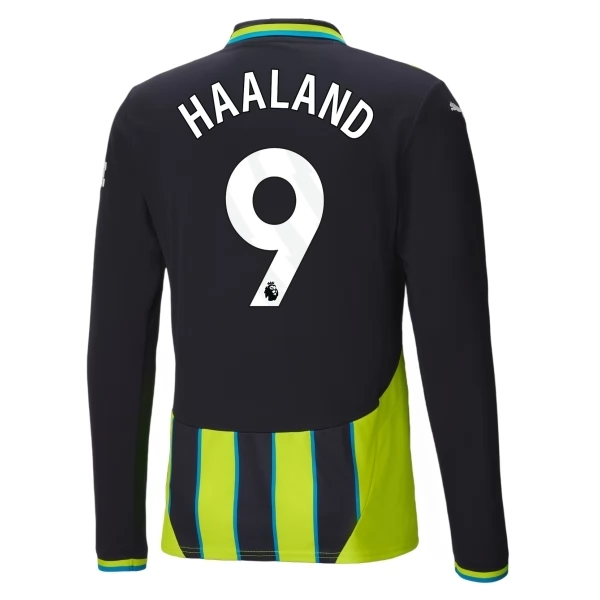 Maglia Manchester City Haaland 9 Divisa Trasferta 2024/25 Manica Lunga Maglia Manchester City Haaland 9 Divisa Trasferta 2024/25 Manica Lunga