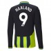 Maglia Manchester City Haaland 9 Divisa Trasferta 2024/25 Manica Lunga