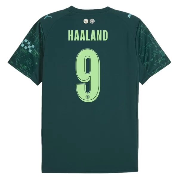Maglia Manchester City Haaland 9 Kit Gara Home Fourth 2025/26 Maglia Manchester City Haaland 9 Kit Gara Home Fourth 2025/26