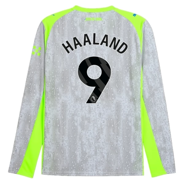 Maglia Manchester City Haaland 9 Kit Gara Third 2025/26 Maniche Lunghe Maglia Manchester City Haaland 9 Kit Gara Third 2025/26 Maniche Lunghe
