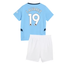 Maglia Manchester City J. Alvarez 19 Bambino Divisa Prima 2024/25