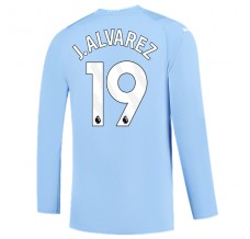 Maglia Manchester City J. Alvarez 19 Divisa Prima 2023/24 Manica Lunga