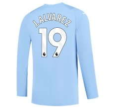Maglia Manchester City J. Alvarez 19 Divisa Prima 2023/24 Manica Lunga