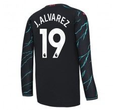 Maglia Manchester City J. Alvarez 19 Divisa Terza 2023/24 Manica Lunga