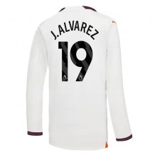Maglia Manchester City J. Alvarez 19 Divisa Trasferta 2023/24 Manica Lunga