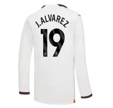 Maglia Manchester City J. Alvarez 19 Divisa Trasferta 2023/24 Manica Lunga