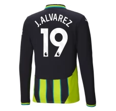 Maglia Manchester City J.Alvarez 19 Divisa Trasferta 2024/25 Manica Lunga Maglia Manchester City J.Alvarez 19 Divisa Trasferta 2024/25 Manica Lunga
