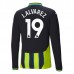 Maglia Manchester City J.Alvarez 19 Divisa Trasferta 2024/25 Manica Lunga
