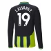 Maglia Manchester City J.Alvarez 19 Divisa Trasferta 2024/25 Manica Lunga Maglia Manchester City J.Alvarez 19 Divisa Trasferta 2024/25 Manica Lunga