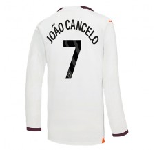 Maglia Manchester City Joao Cancelo 7 Divisa Trasferta 2023/24 Manica Lunga