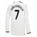 Maglia Manchester City Joao Cancelo 7 Divisa Trasferta 2023/24 Manica Lunga