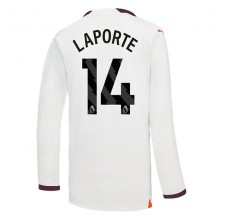 Maglia Manchester City Laporte 14 Divisa Trasferta 2023/24 Manica Lunga