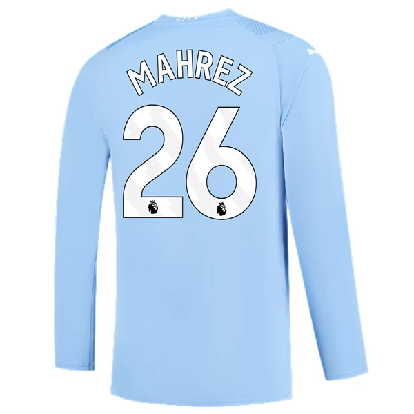Maglia Manchester City Mahrez 26 Divisa Prima 2023/24 Manica Lunga Maglia Manchester City Mahrez 26 Divisa Prima 2023/24 Manica Lunga