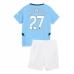 Maglia Manchester City Matheus N. 27 Bambino Divisa Prima 2024/25 Maglia Manchester City Matheus N. 27 Bambino Divisa Prima 2024/25