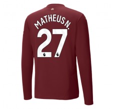 Maglia Manchester City Matheus N. 27 Divisa Terza 2024/25 Manica Lunga