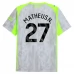Maglia Manchester City Matheus N. 27 Divisa Terza 2025/26 Maglia Manchester City Matheus N. 27 Divisa Terza 2025/26