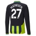 Maglia Manchester City Matheus N. 27 Divisa Trasferta 2024/25 Manica Lunga