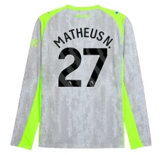 Maglia Manchester City Matheus N. 27 Kit Gara Third 2025/26 Maniche Lunghe