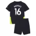 Maglia Manchester City Rodrigo 16 Bambino Divisa Trasferta 2024/25 Maglia Manchester City Rodrigo 16 Bambino Divisa Trasferta 2024/25