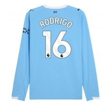Maglia Manchester City Rodrigo 16 Divisa Prima 2025/26 Manica Lunga