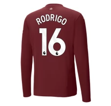Maglia Manchester City Rodrigo 16 Divisa Terza 2024/25 Manica Lunga
