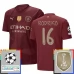 Maglia Manchester City Rodrigo 16 Divisa Terza Champions League With Patch 2024/25 Maglia Manchester City Rodrigo 16 Divisa Terza Champions League With Patch 2024/25