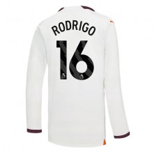 Maglia Manchester City Rodrigo 16 Divisa Trasferta 2023/24 Manica Lunga